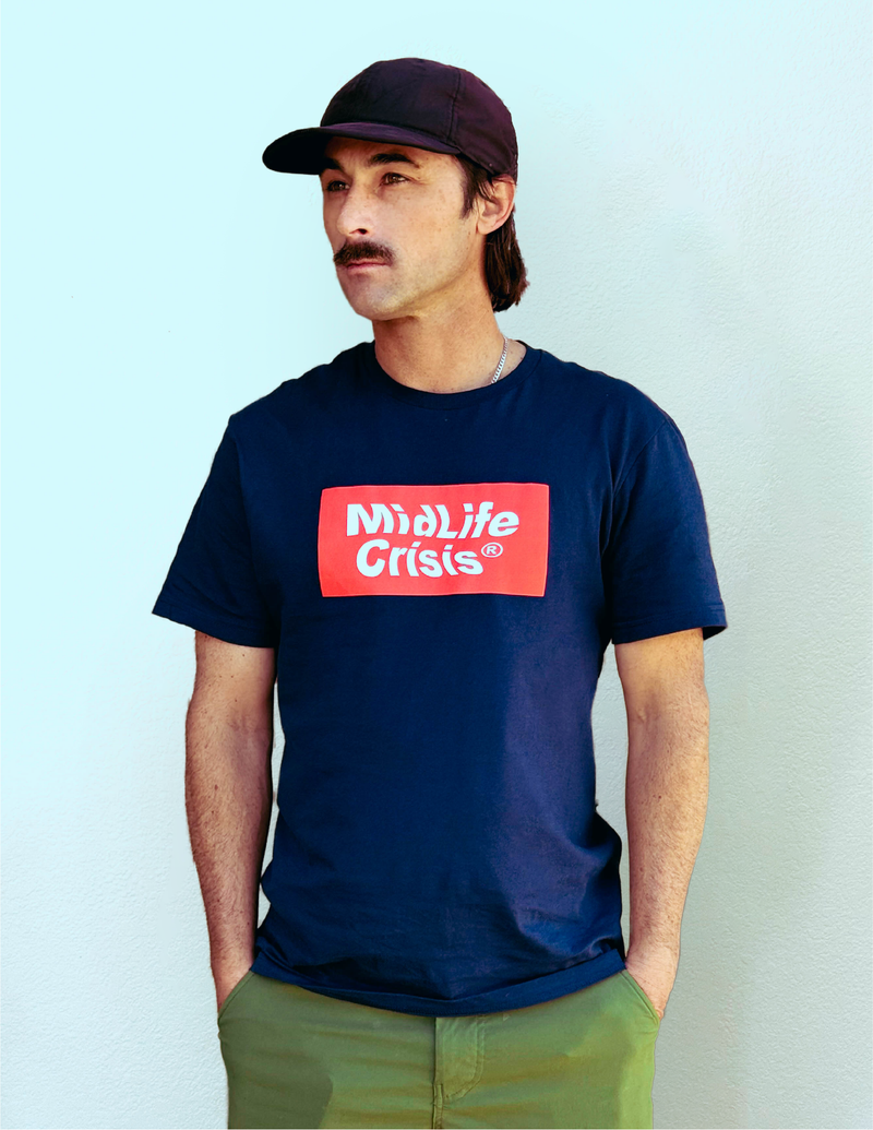 Block Tee - Navy