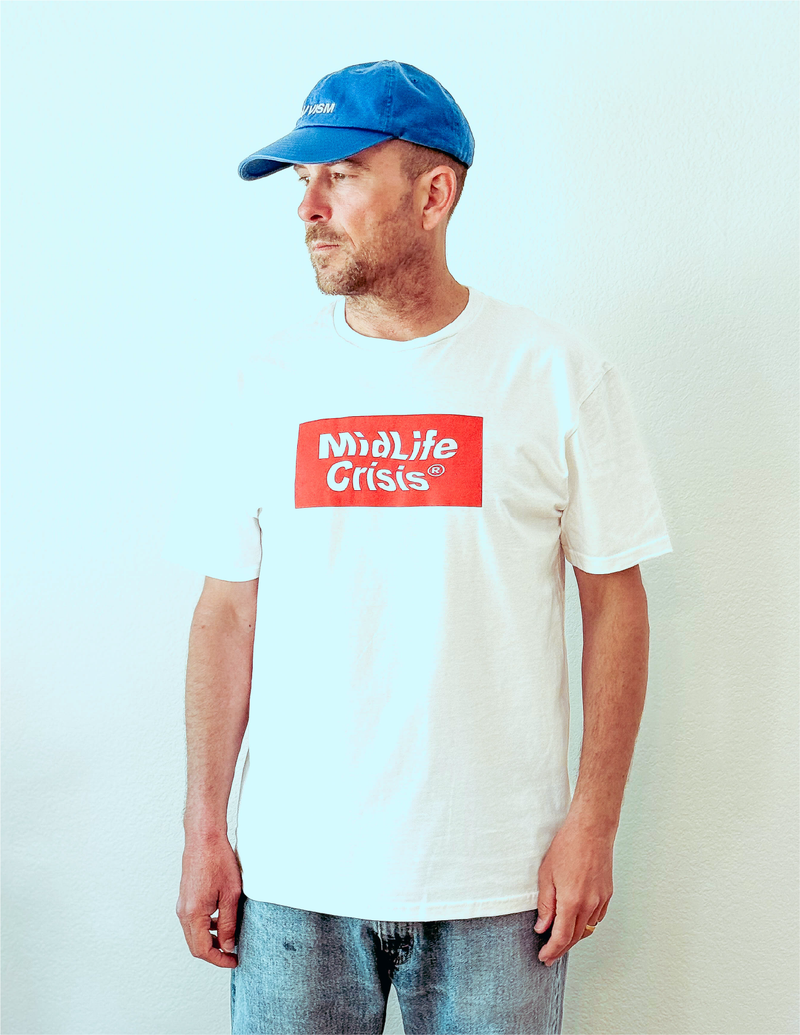 Block Tee - White