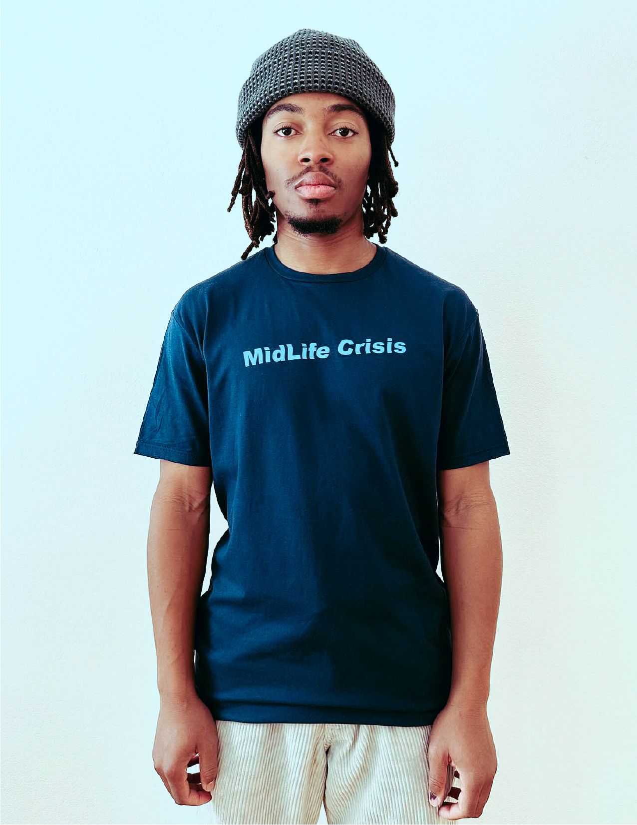 Crooked Tee - Navy