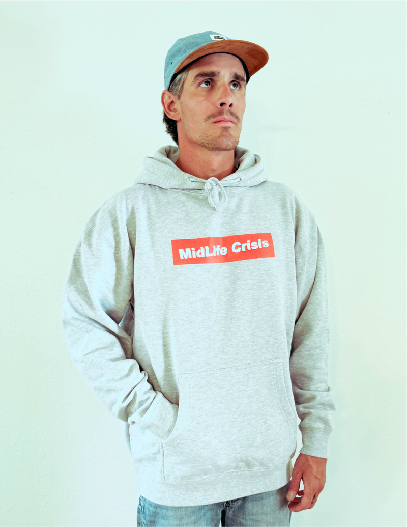 Crooked Block Hoodie - Light Heather