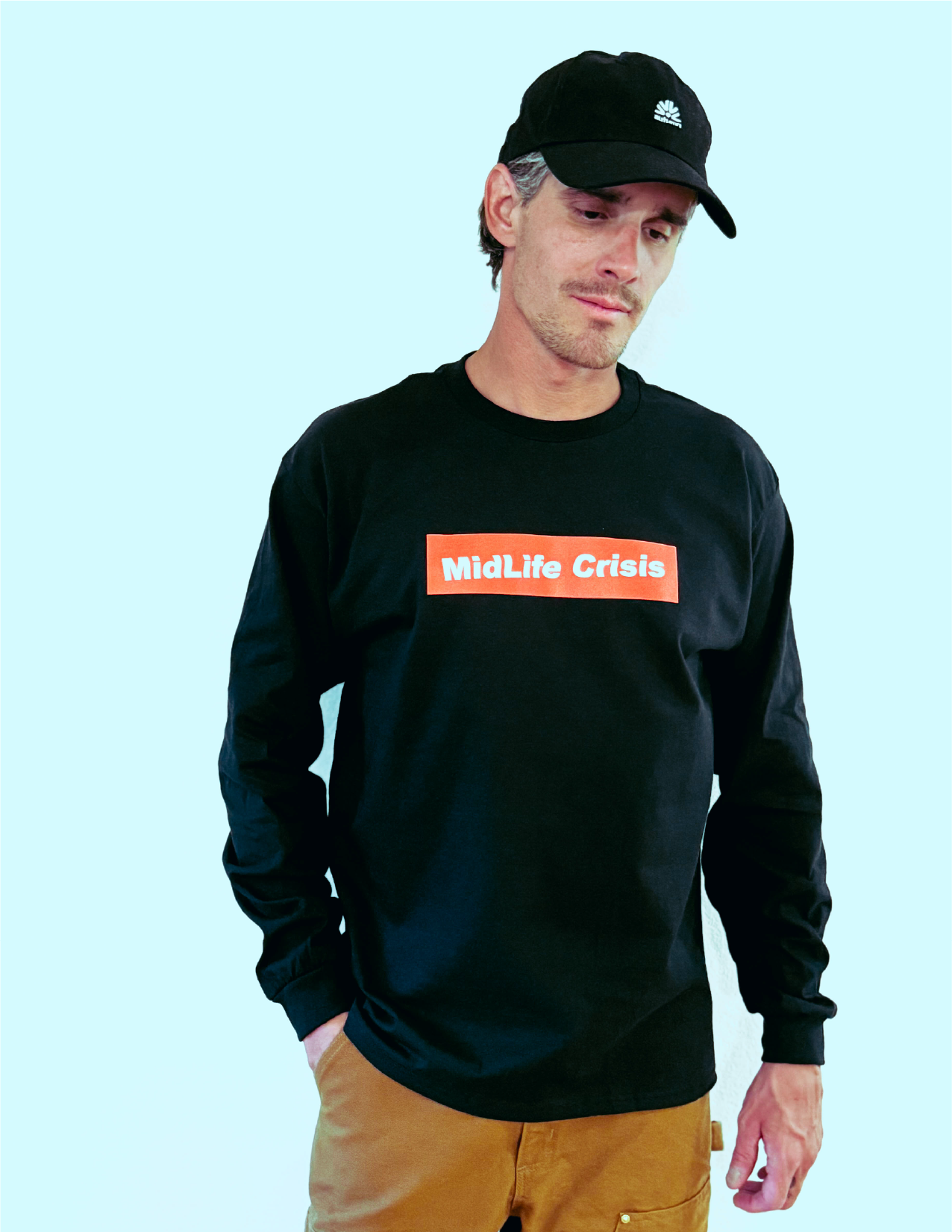 Crooked Block Long Sleeve - Black