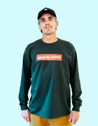 Crooked Block Long Sleeve - Forest Green