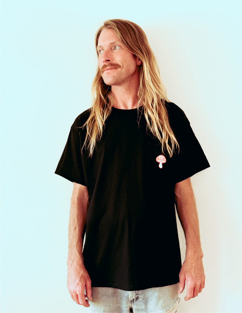 Shroomin' Pocket Tee - Black