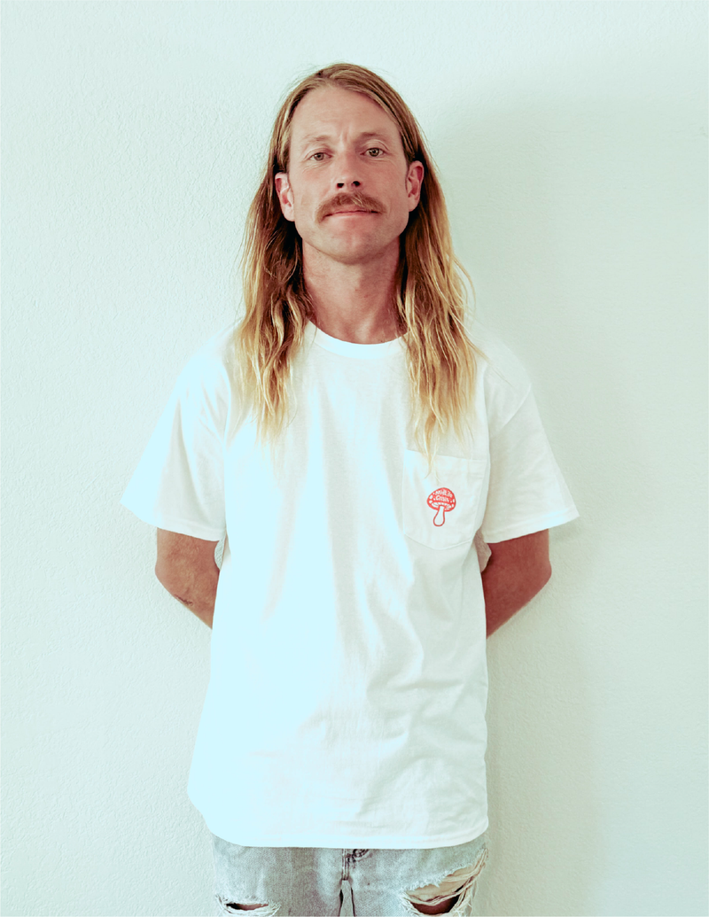 Shroomin' Pocket Tee - White