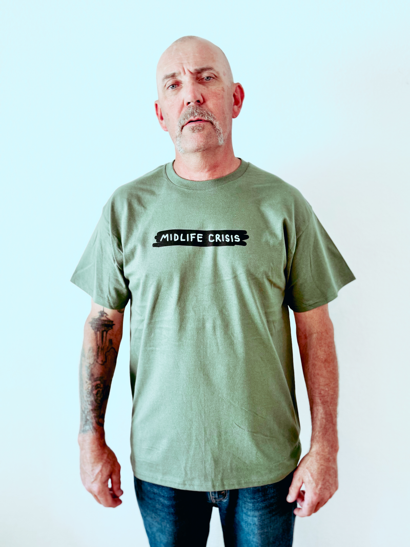 Scribble Tee - Olive