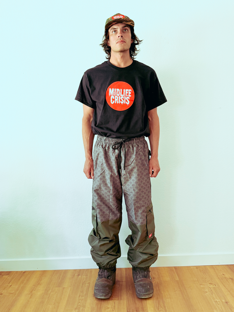 Shroomin Snowboard Pants - Olive / Grey