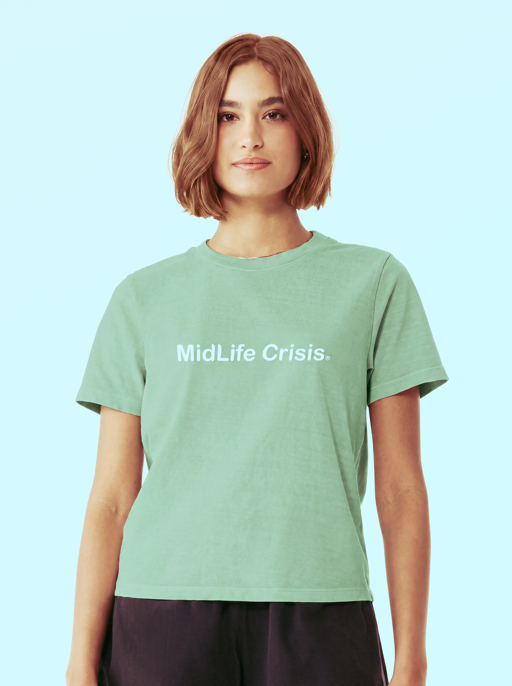 Womens Peaking Tee - Sage